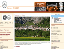 Tablet Screenshot of comunedifossa.it